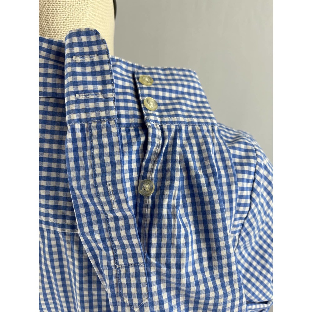 Vineyard Vines Blue Gingham Button-Down Blouse - image 5